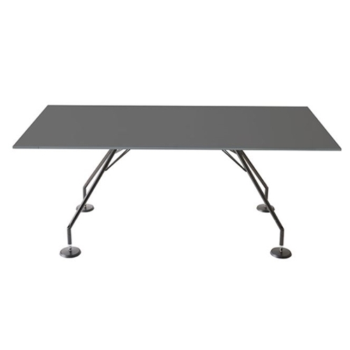 Tecno 테크노 노모스 테이블 NOMOS TABLE BLACK (라미네이트 상판 + 페인티드 크롬베이스)